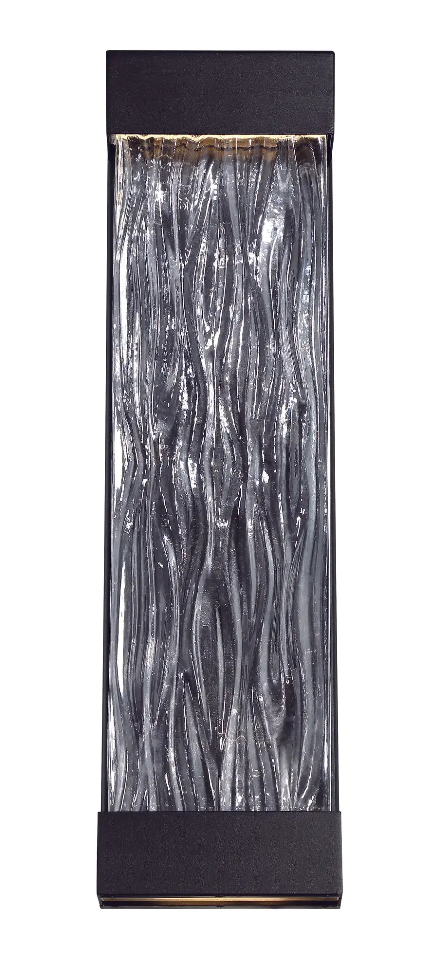 Dramatic Art Glass Wall Sconce with Oceanic Design Inspiration