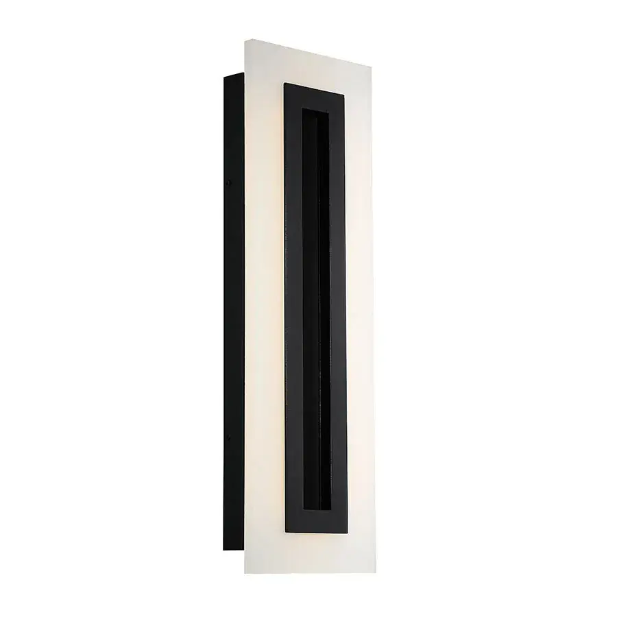 Sleek Edge-Lit LED Sconce for Modern Indoor & Outdoor Spaces