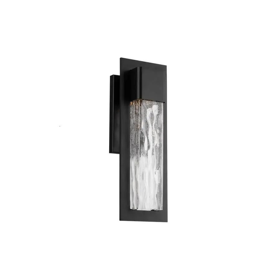 Colonial-Inspired Modern Outdoor Sconce with Artisan Glass
