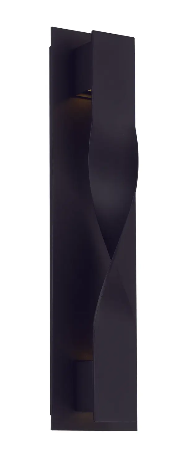 The Twist wall sconce transforms functional lighting into architectural art with its multi-dimensional curved metal design. LED technology delivers warm 3000K illumination while creating captivating shadow patterns and wall grazing effects.
