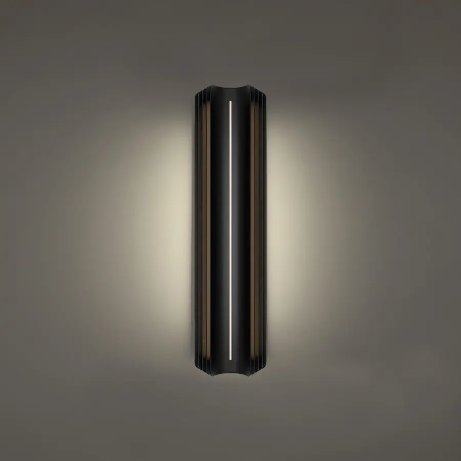 Sculptural Modern Outdoor Sconce with Ethereal LED Glow