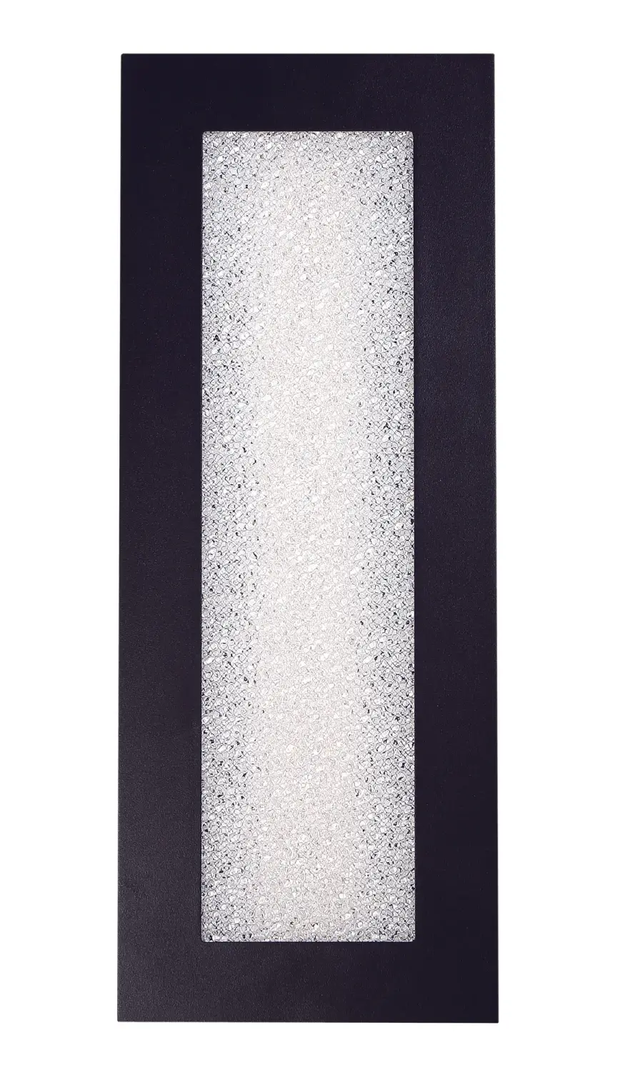 Sleek Modern Outdoor Sconce with Sparkling Glass Detail