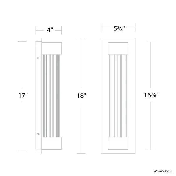 Chyzel 18" Outdoor Wall Sconce