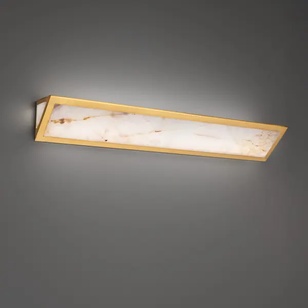 The Lena vanity light delivers ethereal luminosity through exquisite white jade, providing comprehensive multi-directional illumination. With 4453 lumens and adjustable color temperatures, it combines modern luxury with practical versatility. - alternate view