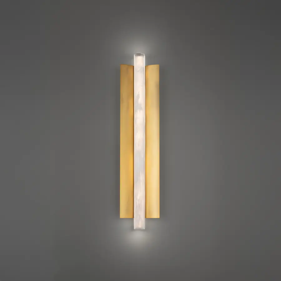Rapper 24" LED Wall Sconce in Aged Brass - Image 1