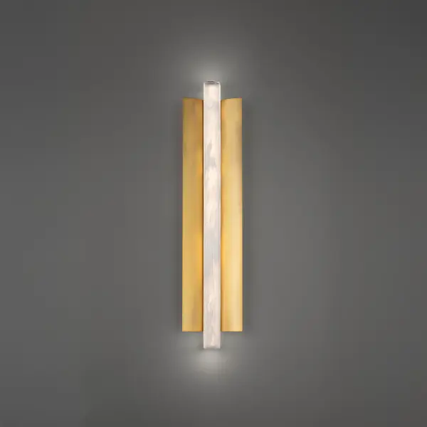 Rapper 24" LED Wall Sconce in Aged Brass - Image 3
