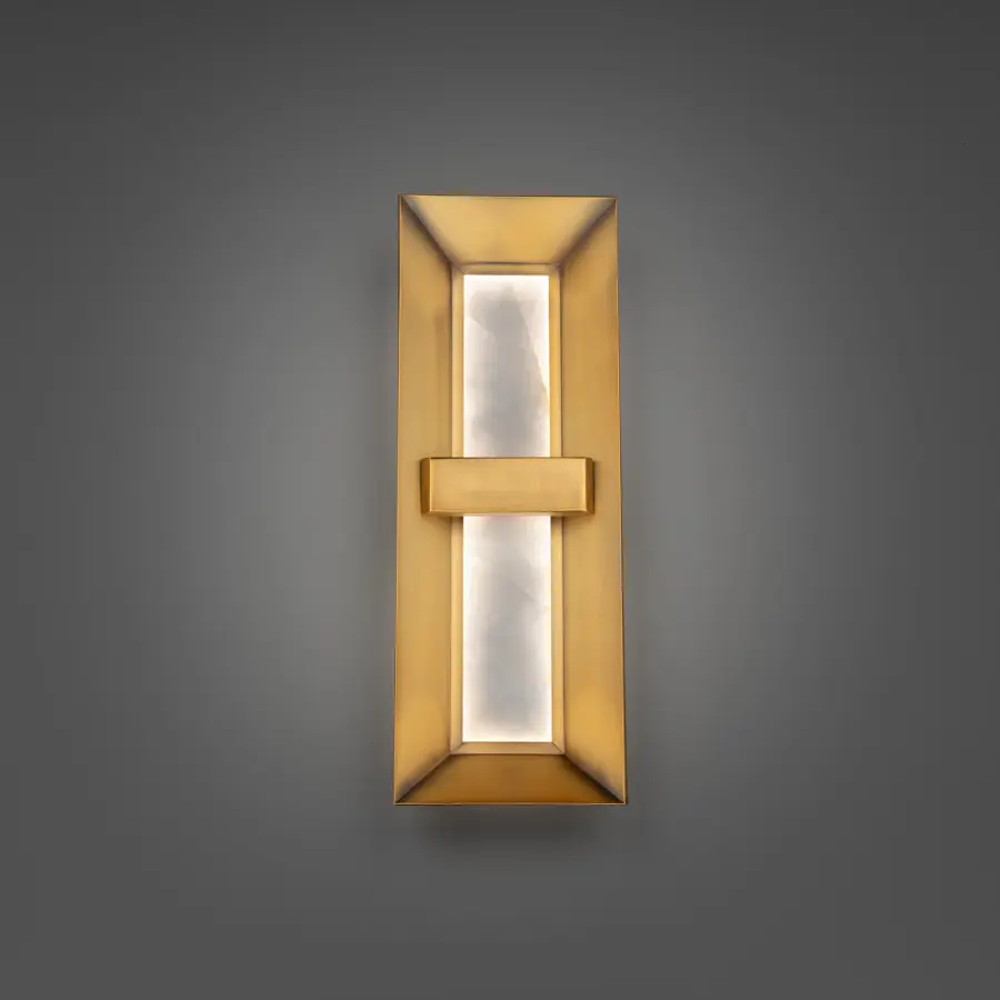 Austen 22" LED Wall Sconce in Aged Brass - Image 3
