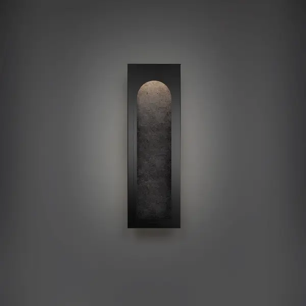 The Cadey outdoor wall sconce combines genuine basalt stone panels with efficient LED downlighting for a sophisticated, nature-inspired exterior statement. Each fixture features unique stone textures that create architectural drama while delivering focused illumination.