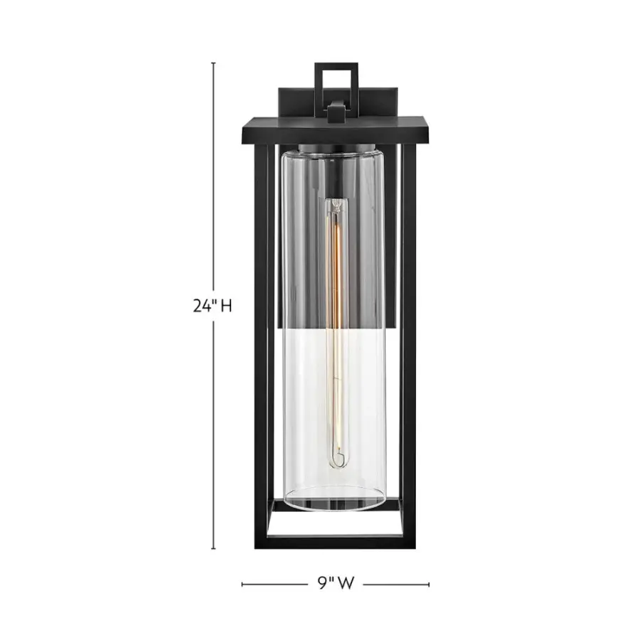 Mateo Large Outdoor Wall Mount Lantern - Image 2