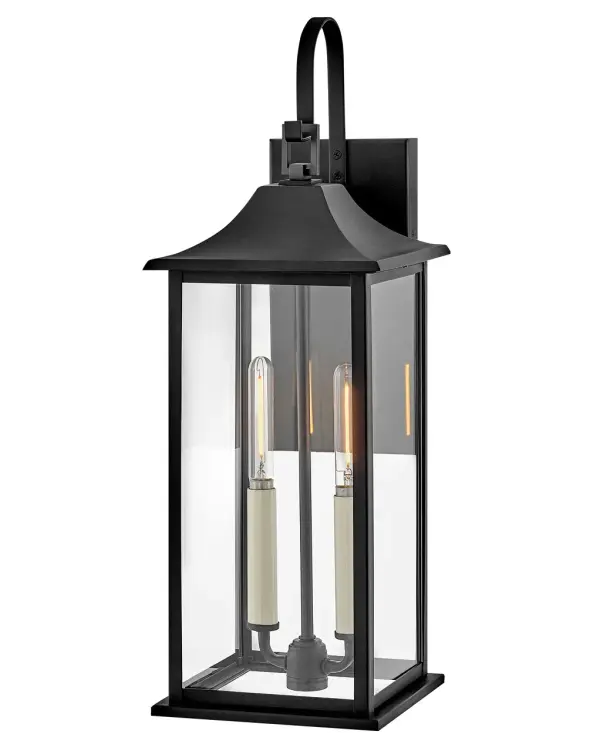 A lighting fixture featuring a classic black finish that can complement various interior styles. Limited product details available for comprehensive assessment.