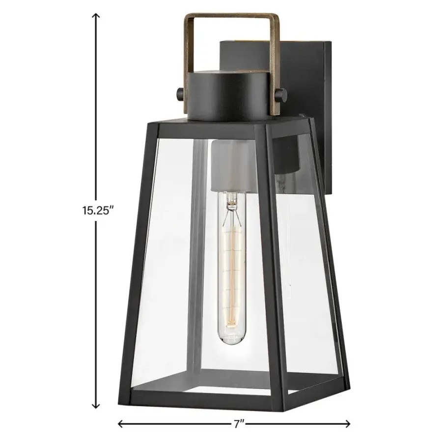 Hugh Medium Outdoor Wall Lantern - Image 2