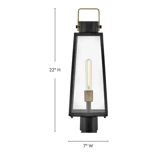 Hugh Large Post Mount Lantern - Image 2