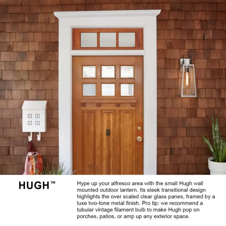 Hugh Large Outdoor Wall Mount Lantern - Image 6