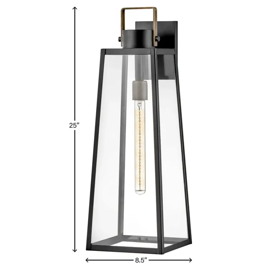 Hugh Large Outdoor Wall Mount Lantern - Image 4