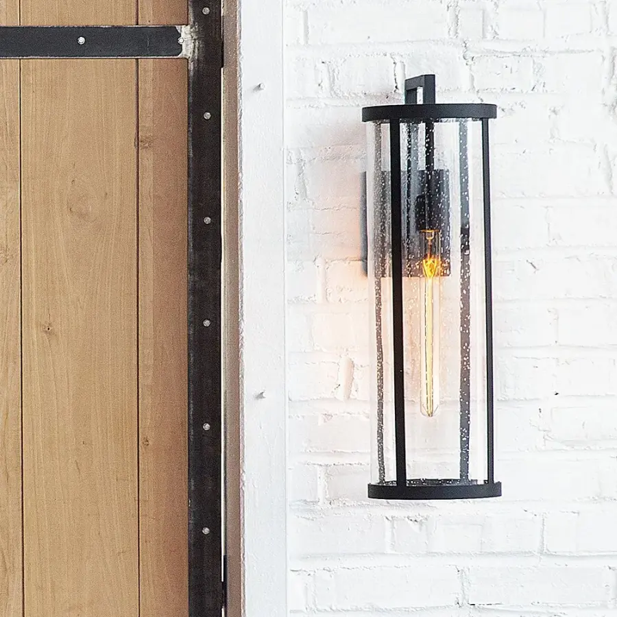 Elegant Cylindrical Lantern Elevates Outdoor Curb Appeal - Image 12