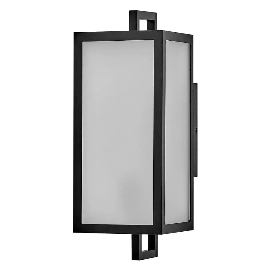 Sleek Transitional Lantern with Soft Frosted Glass Glow - Image 3