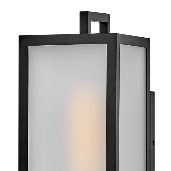 Sleek Transitional Lantern with Soft Frosted Glass Glow - Image 4