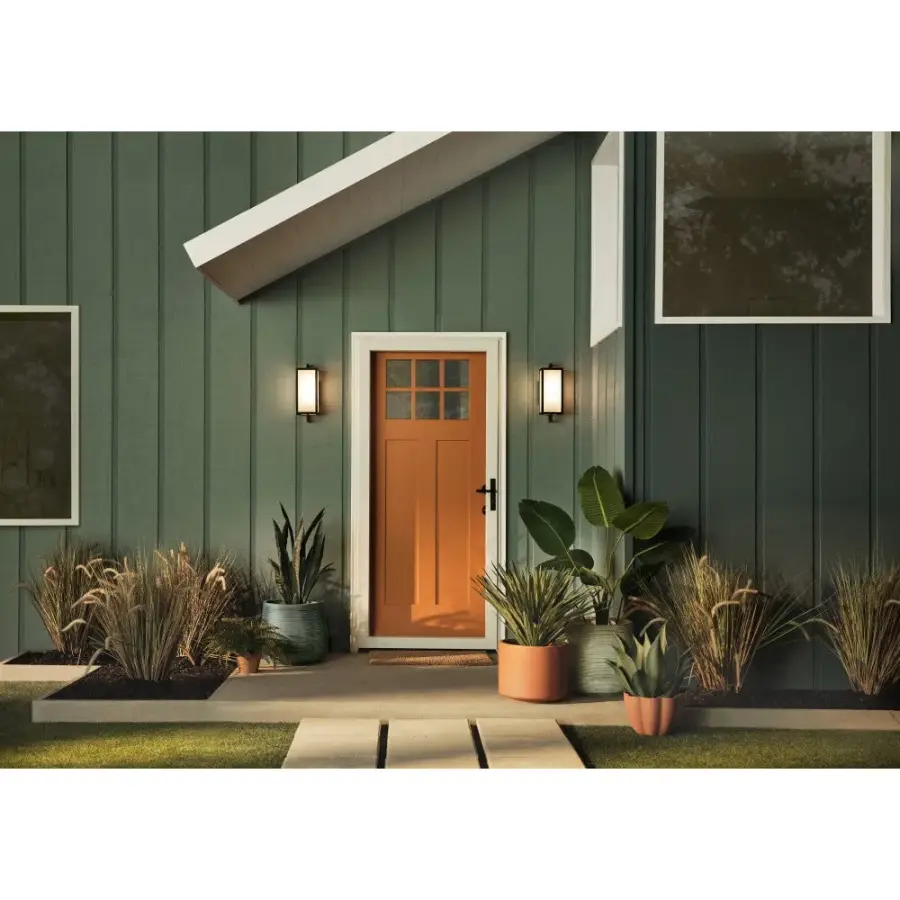 Sleek Transitional Lantern with Soft Frosted Glass Glow - Image 9