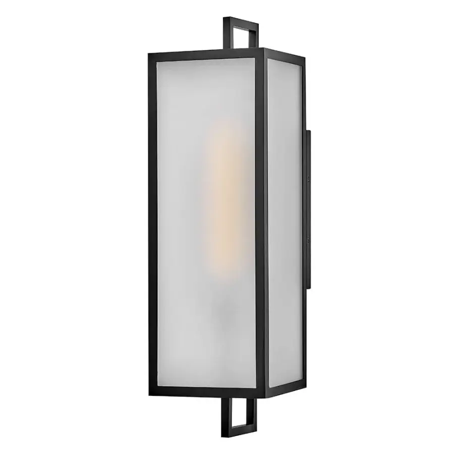 Elegant Transitional Lantern with Soft Frosted Glass Diffusion - Image 1