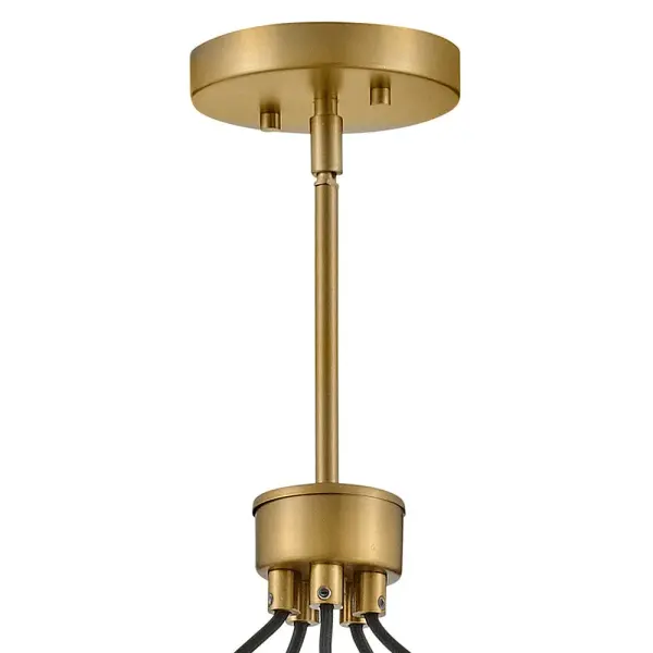 Art-Forward Modern Chandelier with Seedy Glass Globes - Image 8