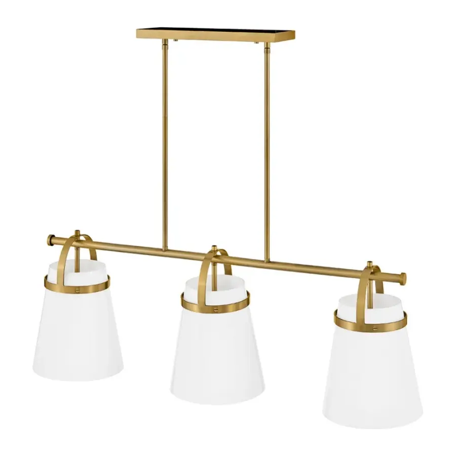Tori Large Three Light Linear Chandelier - Image 6