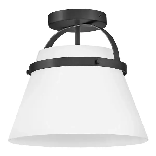 Tori Small Single Light Convertible Pendant in Black - Image 4