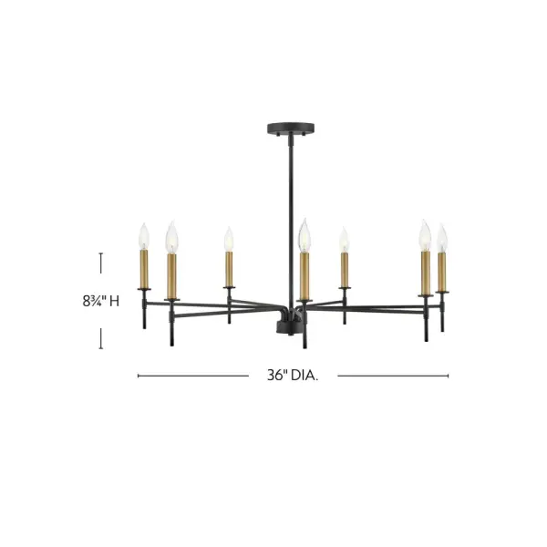 Hux Large Single Tier Chandelier - Image 2