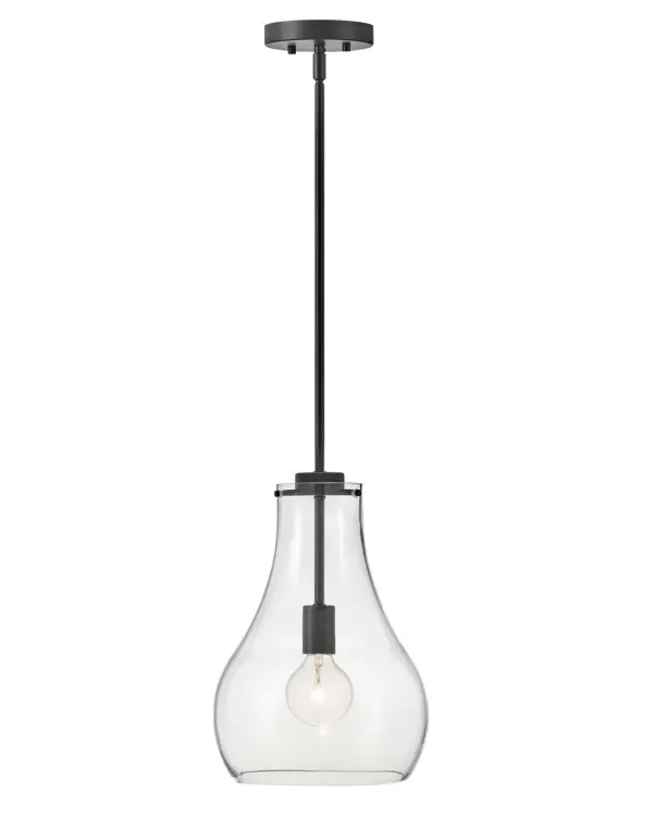 Frankie Small Single Light Pendant in Black