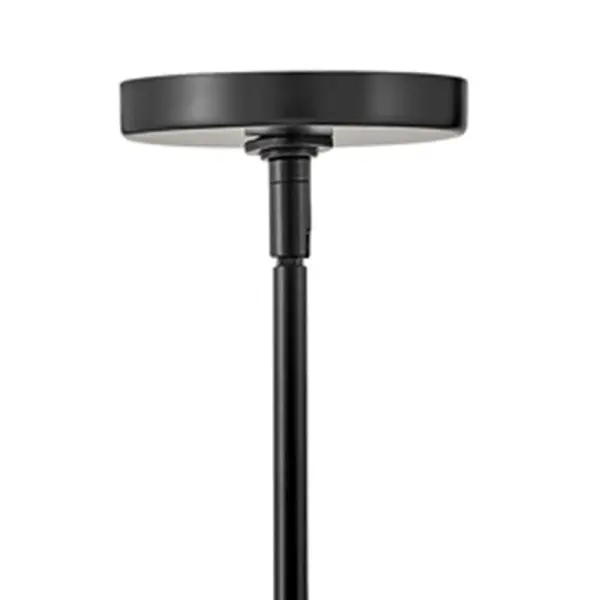 Sleek Modern Chandelier with Luxe Black and Brass Finish - Image 3