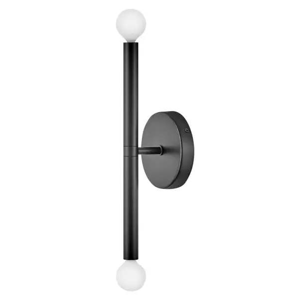 Millie Medium Two Light Tall Sconce in Black - Image 1