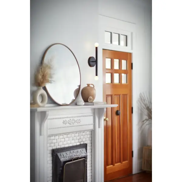 Millie Medium Two Light Tall Sconce in Black - Image 9