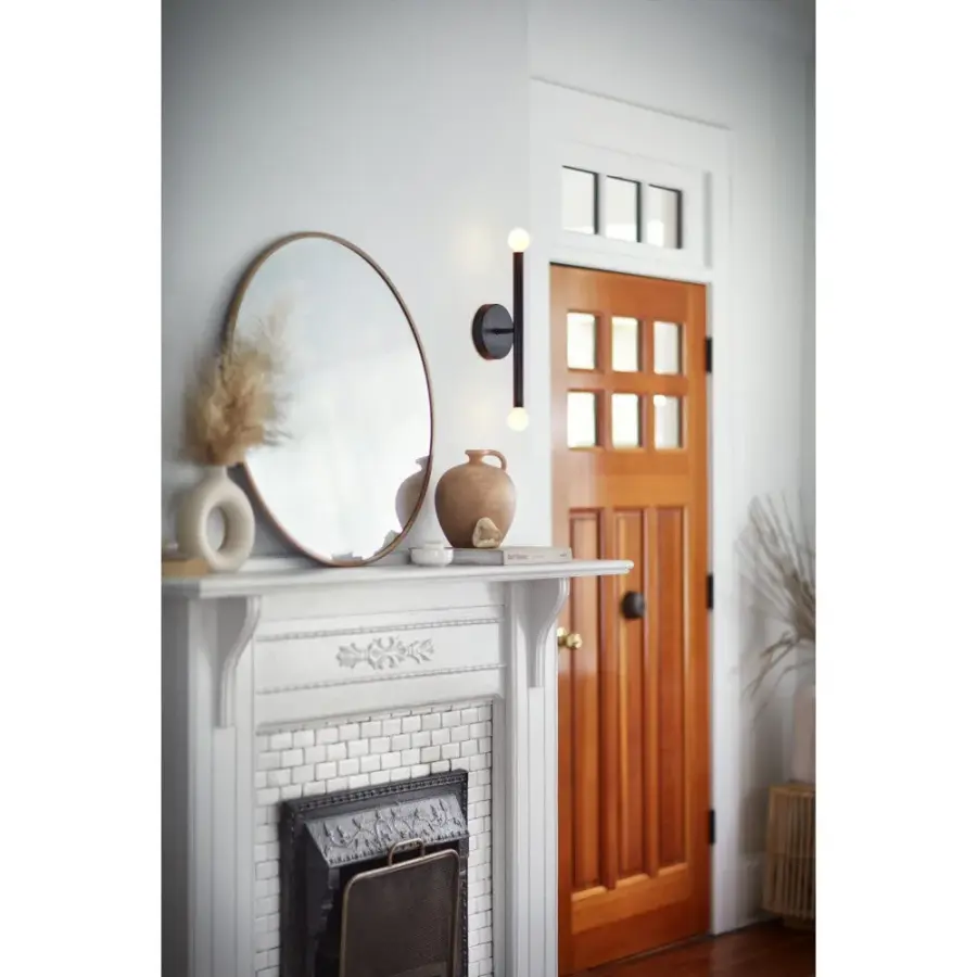 Millie Medium Two Light Tall Sconce in Black - Image 9