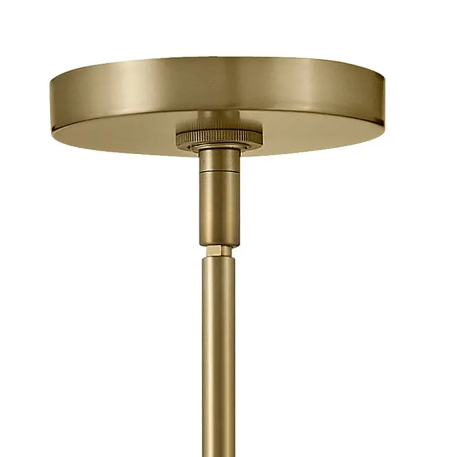 Millie Medium Four Light Convertible Pendant in Lacquered Brass - Image 5