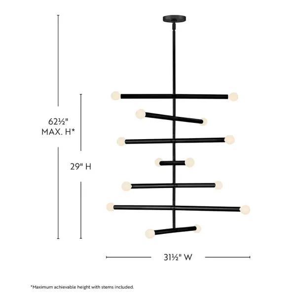 Millie Large Multi-Tier Chandelier - Image 2