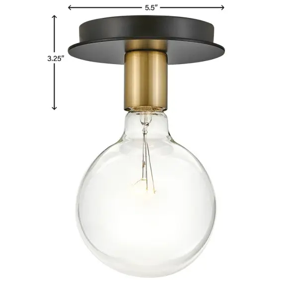 Bobbie Extra Small Flush Mount in Lacquered Brass - Image 3