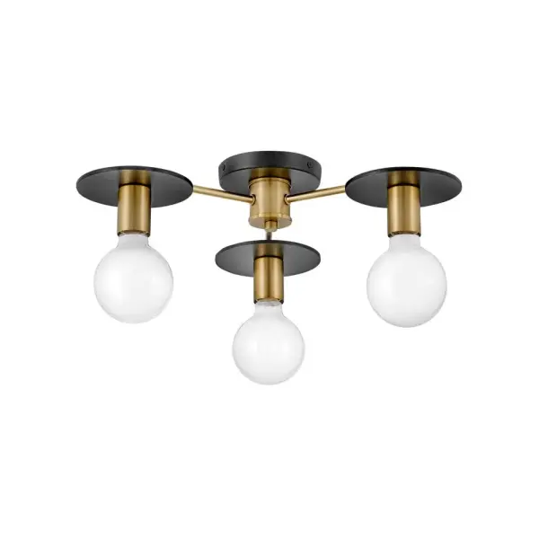 Bobbie Medium Three Light Semi-Flush Mount - Image 1