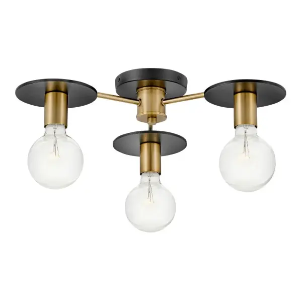 Bobbie Medium Three Light Semi-Flush Mount - Image 2