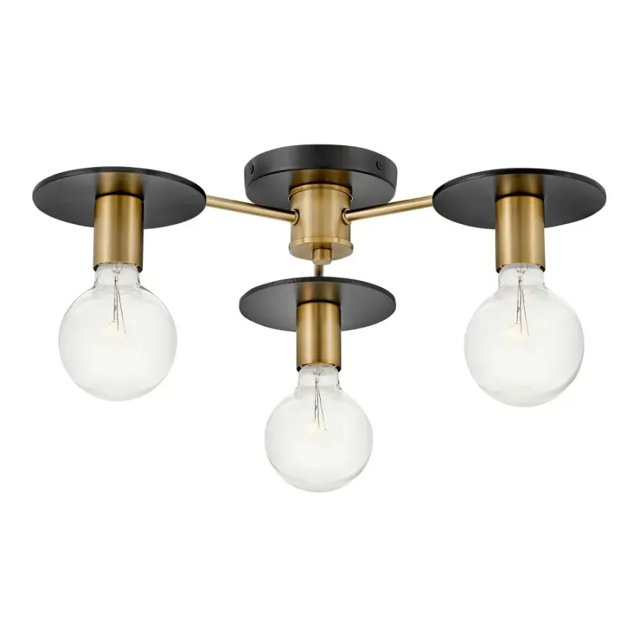Bobbie Medium Three Light Semi-Flush Mount - Image 2