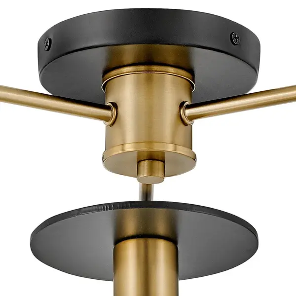 Bobbie Medium Three Light Semi-Flush Mount - Image 3