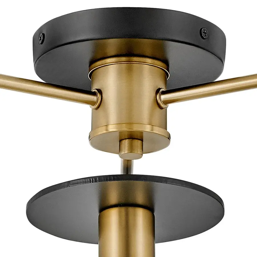 Bobbie Medium Three Light Semi-Flush Mount - Image 3
