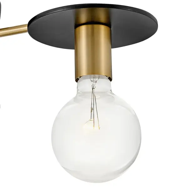 Bobbie Medium Three Light Semi-Flush Mount - Image 4