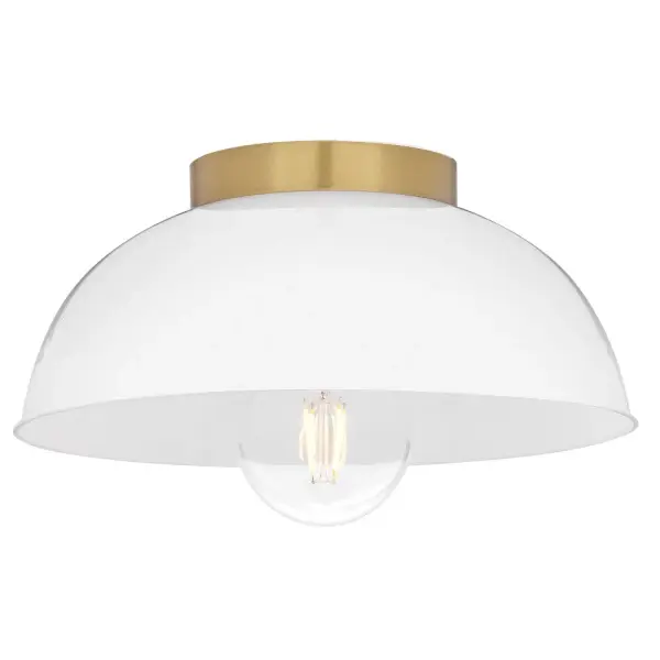 Stu Small Flush Mount in Lacquered Brass - Image 1