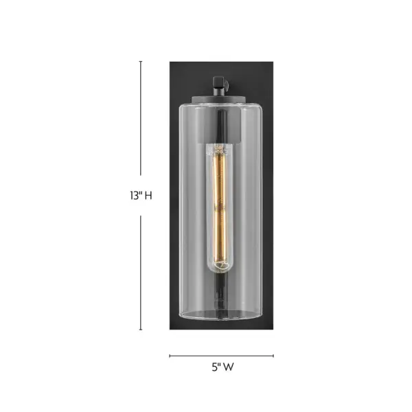 Lane Medium Single Light Sconce in Black - Image 2