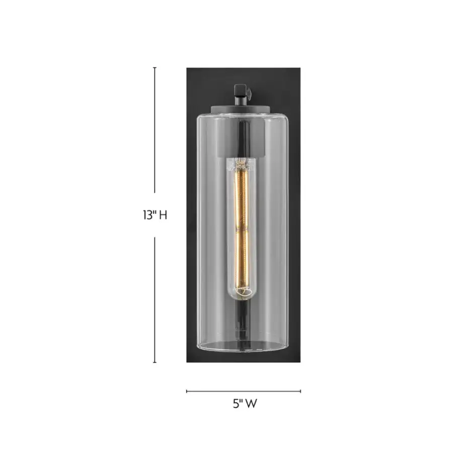 Lane Medium Single Light Sconce in Black - Image 2