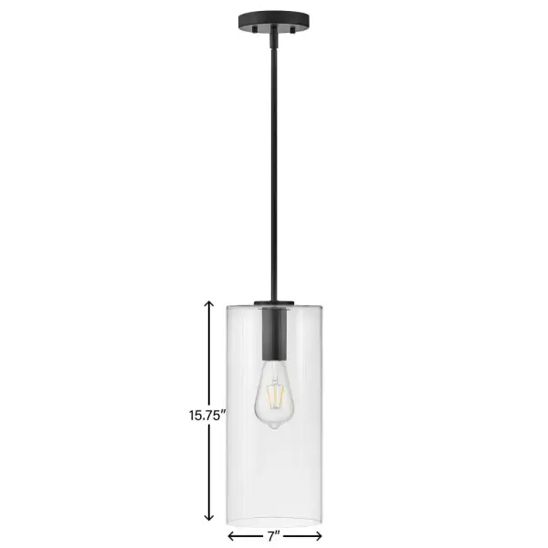Lane Extra Small Single Light Pendant in Black - Image 6