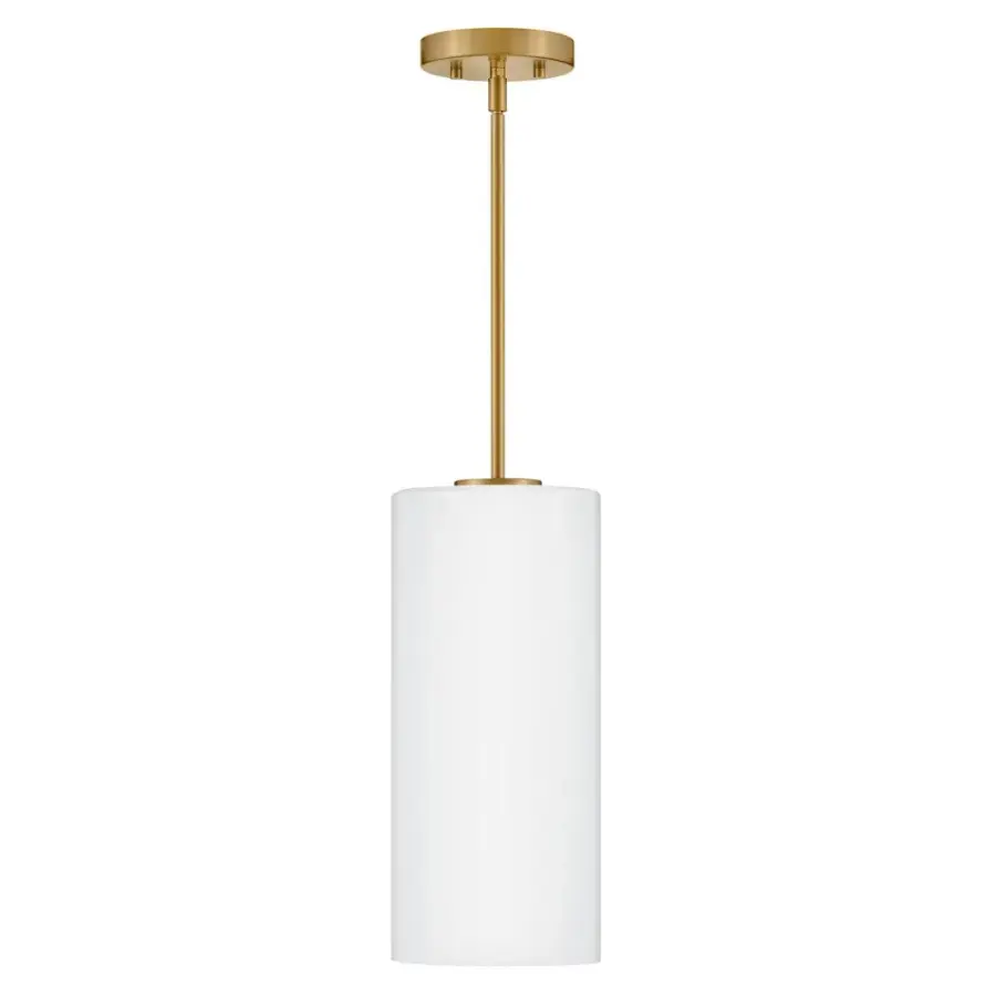 Lane Extra Small Single Light Pendant in Lacquered Brass - Image 1