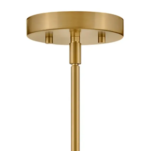 Lane Extra Small Single Light Pendant in Lacquered Brass - Image 7