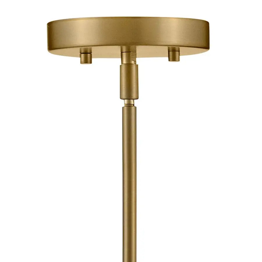 Haddie Small Pendant Light in Black with Brass Accents - Image 6