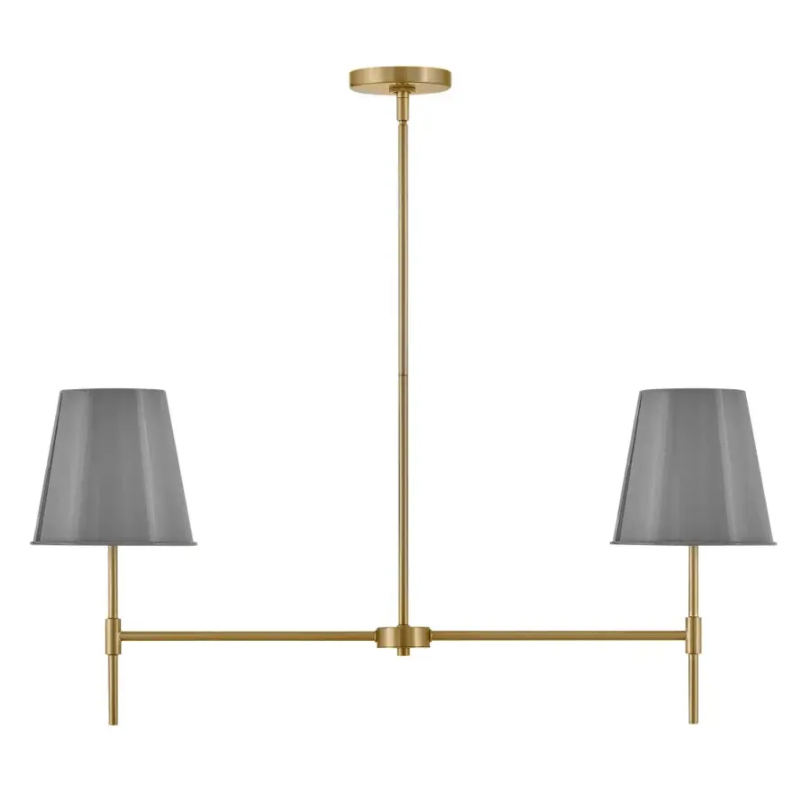 Blake Small Two Light Linear Chandelier - Image 1