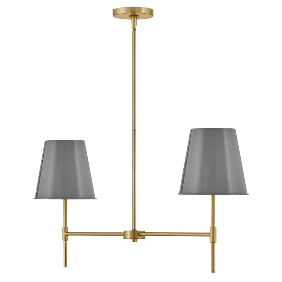 Blake Small Two Light Linear Chandelier - Image 2